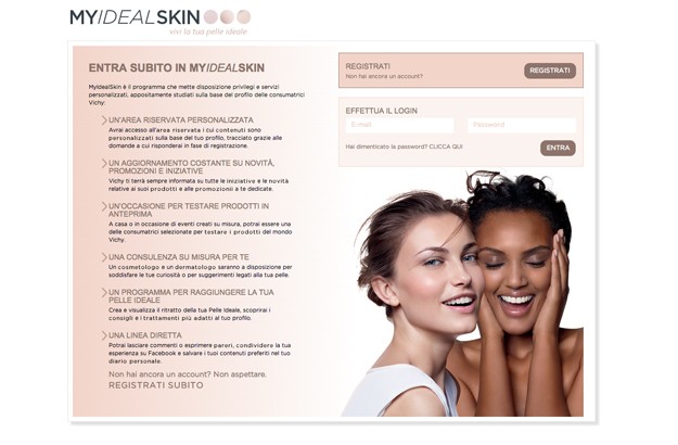 MYIDEALSKIN VICHY: THE NEW PORTAL DEDICATED TO THE IDEAL SKIN