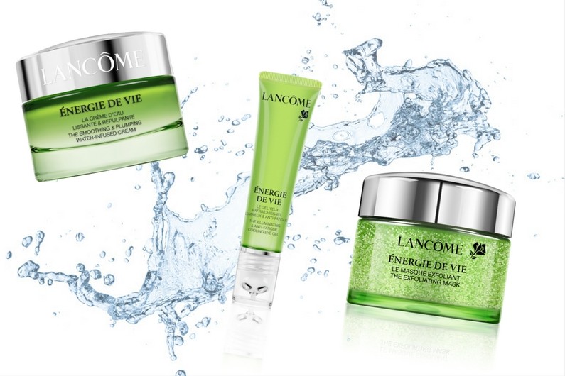 ENERGIE DE VIE LANCôME: EYE GEL, EXFOLIATING MASK AND CRèME D'EAU